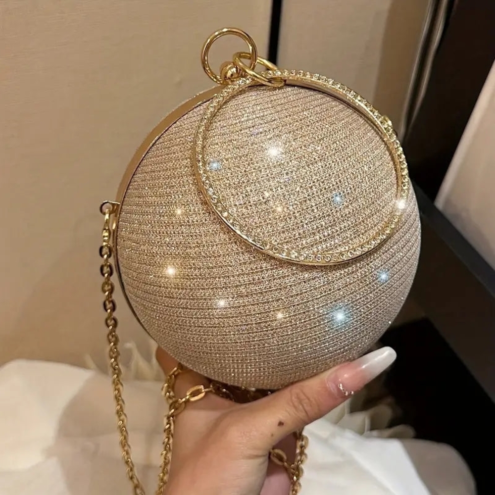 Elegant Gold Evening Clutch-New